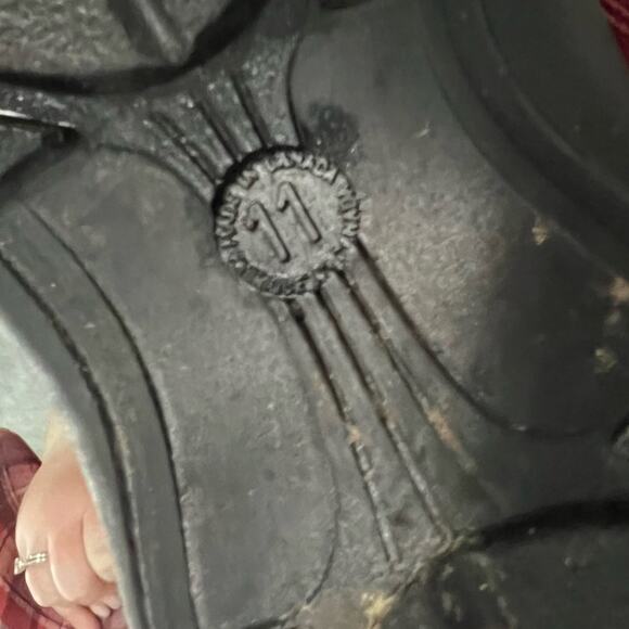 Women’s Glossy Pink Rubber Knee High Casual Flat Slip On Rain Boot Size 11 - Picture 3 of 16